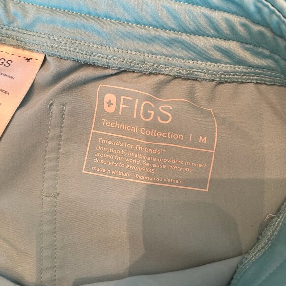 Zamora Jogger Scrub Pants, Color Seaglass, Size Medium - Picture 3 of 4